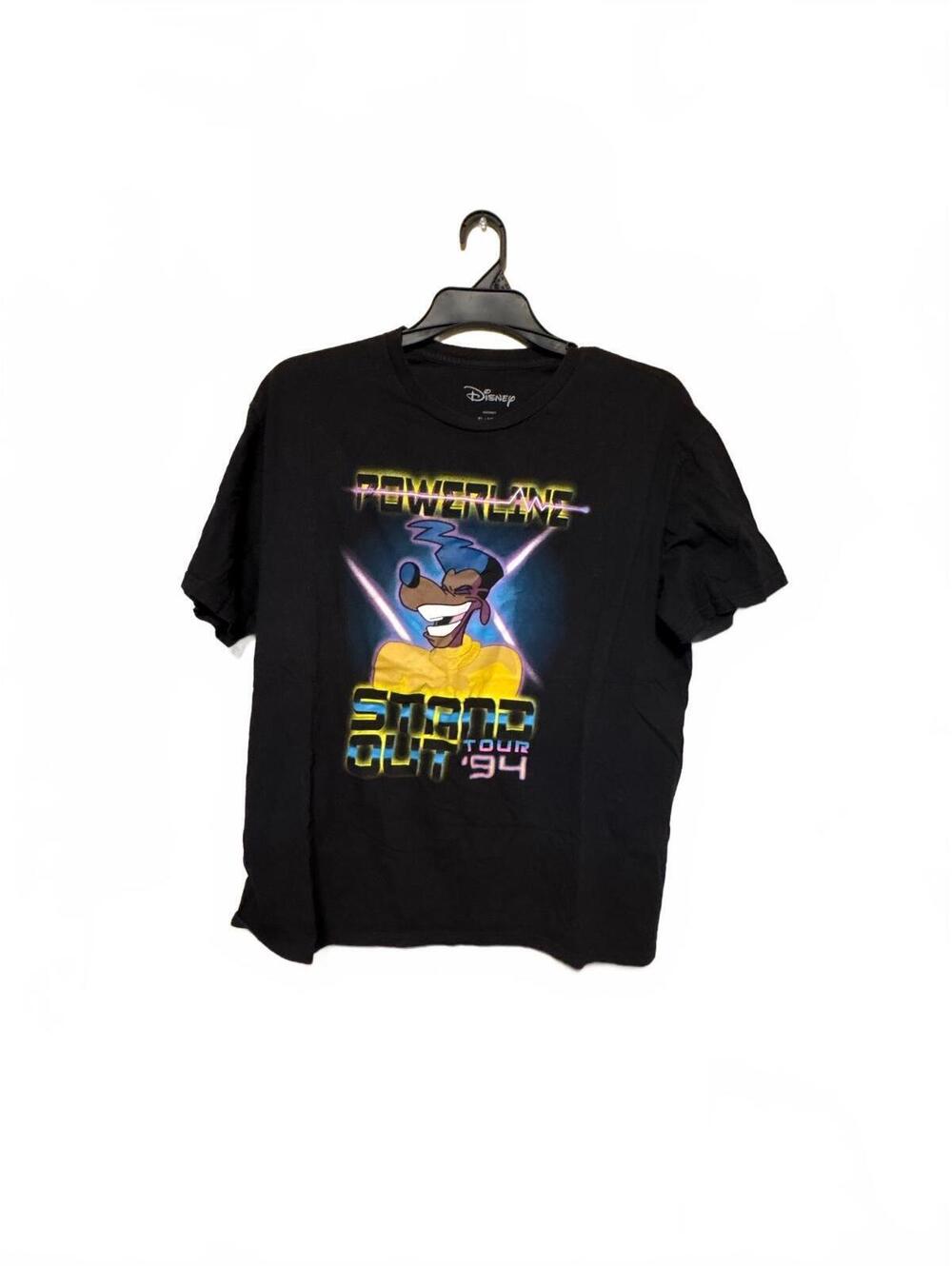 Disney Powerline Tour 94 Men's Black Graphic T-Shirt XL